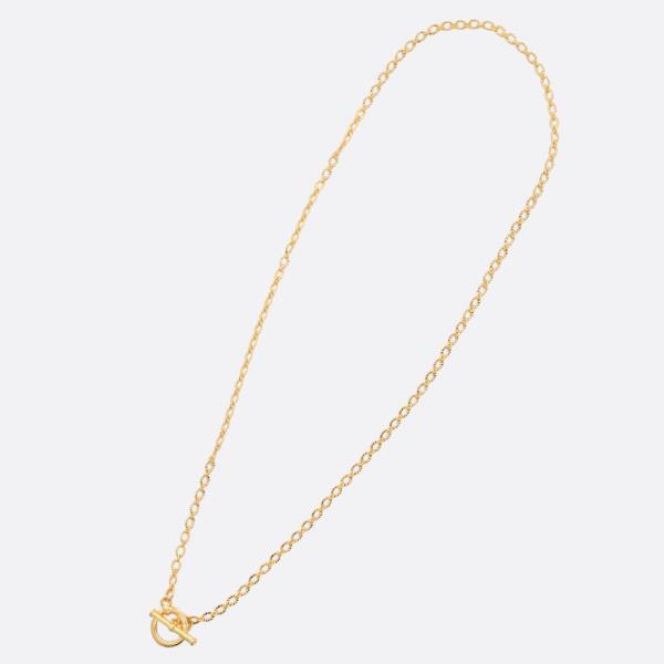 SODAJO DAINTY OVAL LINK TOGGLE CLASP GOLD DIPPED NECKLACE