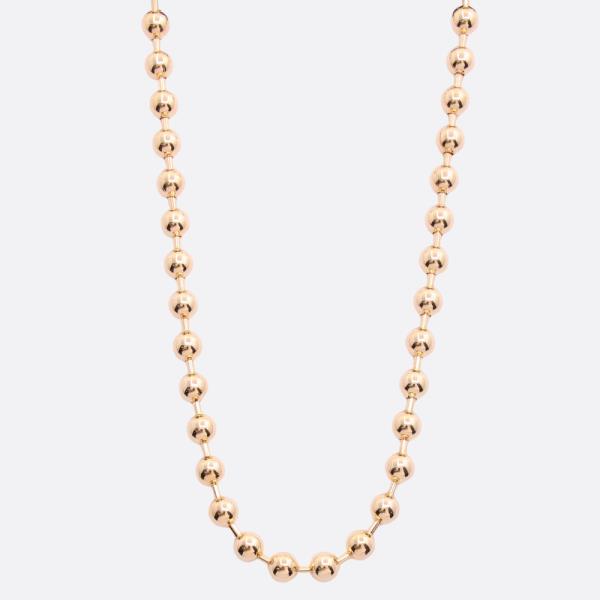 SODAJO BALL BEAD LINK GOLD DIPPED NECKLACE