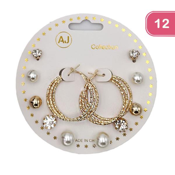 ASSORTED EARRING SET (12 UNITS)