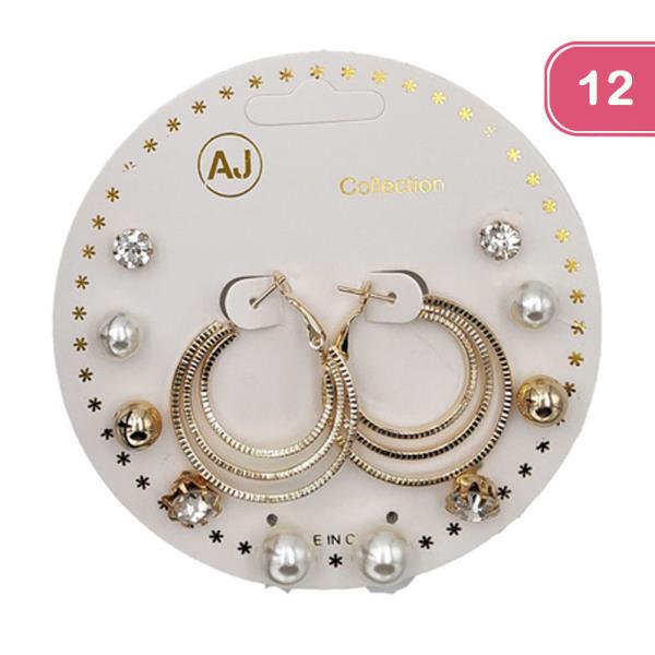 ASSORTED EARRING SET (12 UNITS)