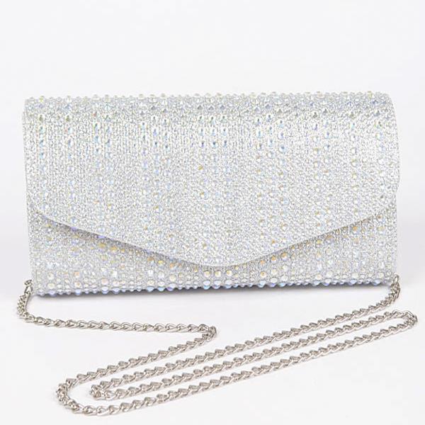 RHINESTONE HOTFIX PARTY CLUTCH