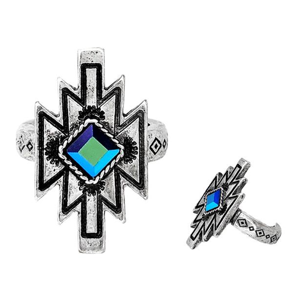 WESTERN STYLE ADJUSTABLE METAL RING