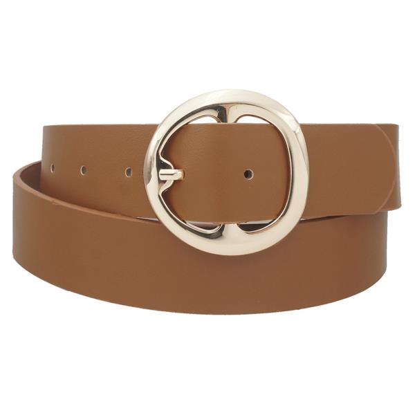 PLUS SIZE ORGANIC CIRCLE BUCKLE BELT