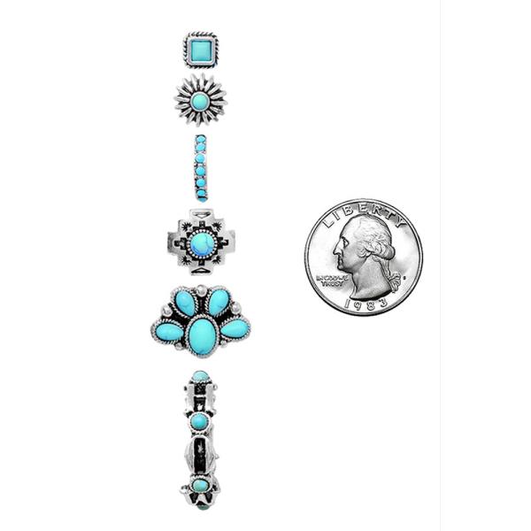 WESTERN STYLE ASSORTED EARRING SET