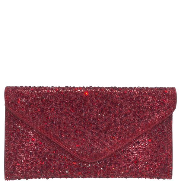 ALL OVER RHINESTONE ENVELOPE CLUTCH BAG