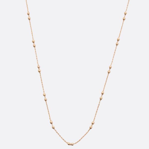 SODAJO BALL BEAD STATION GOLD DIPPED NECKLACE