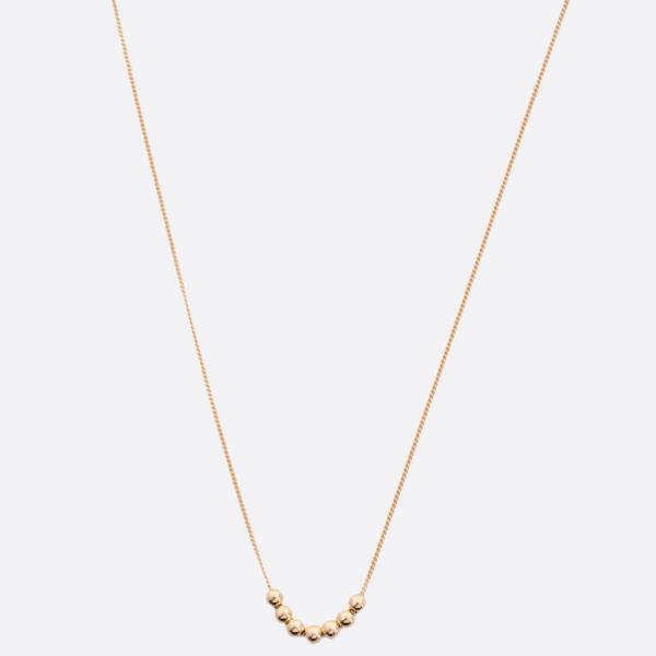 SODAJO BALL BEAD GOLD DIPPED NECKLACE