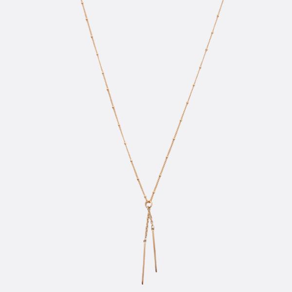 SODAJO METAL BAR GOLD DIPPED NECKLACE