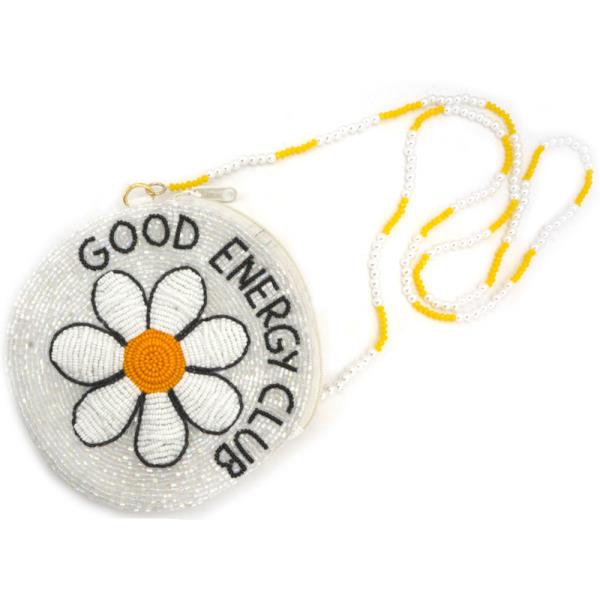 SEED BEAD  GOOD ENERGY CLUB CROSS BAG