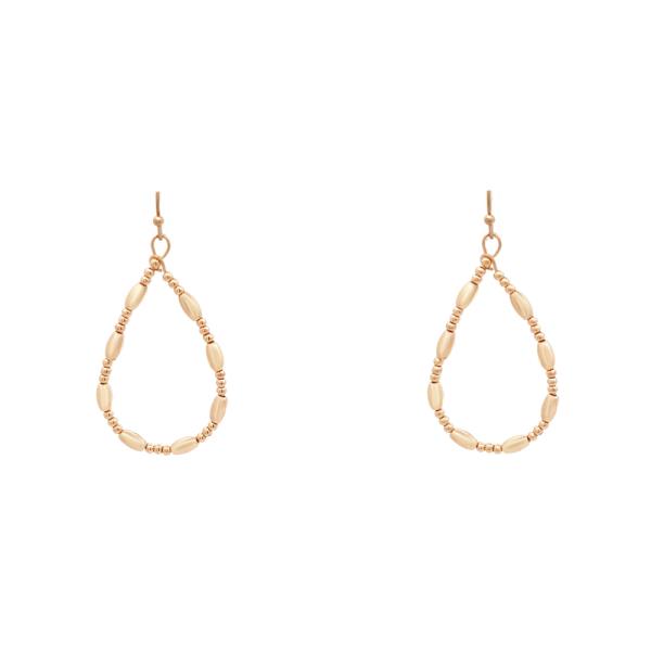 METAL TEARDROP DANGLE EARRING