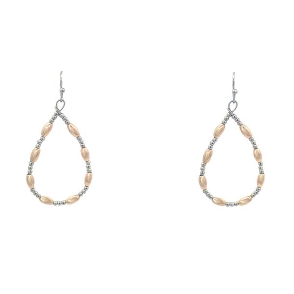 METAL TEARDROP DANGLE EARRING