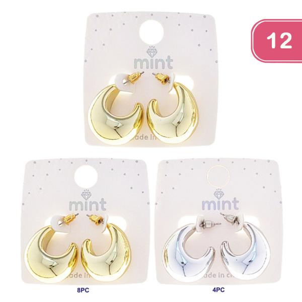 CHUNKY HOOP EARRING (12 UNITS)