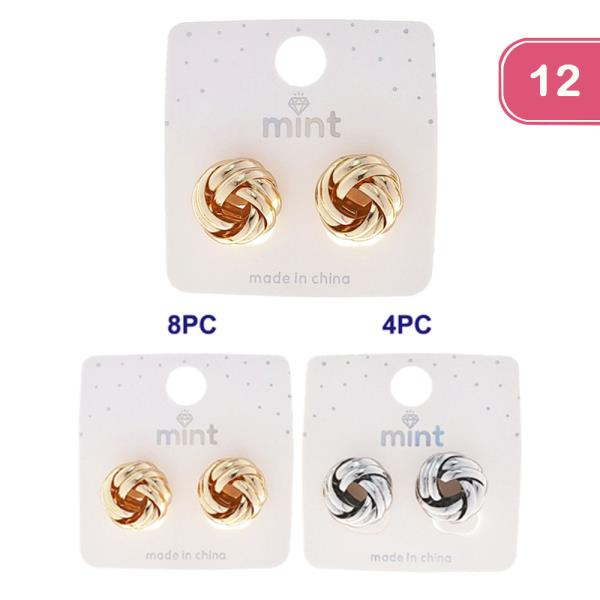 ROUND LAYERED POST EARRING (12 UNITS)