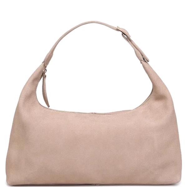 CHIC MAPLE SHOULDER HOBO SUEDE BAG