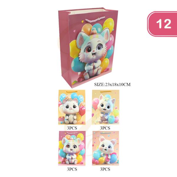 CUTE KITTY GIFT BAG (12 UNITS)