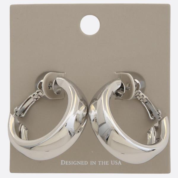 METAL HOOP EARRING