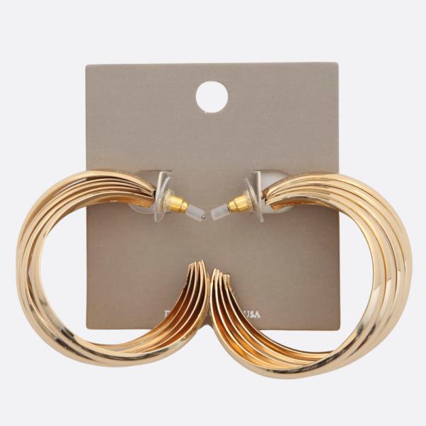 MULTI OPEN HOOP METAL EARRING