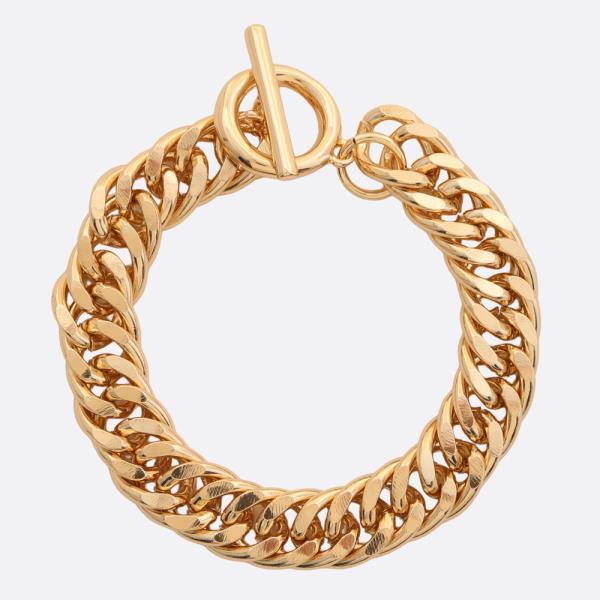 CURB LINK TOGGLE CLASP METAL BRACELET