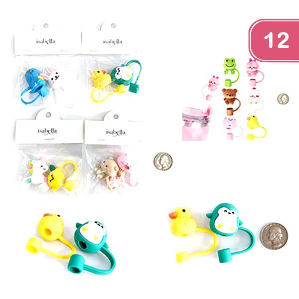 CUTE STRAW COVERS (12 UNITS)