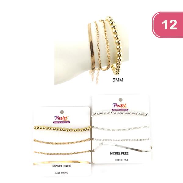 STACKABLE BRACELET SET (12 UNITS)