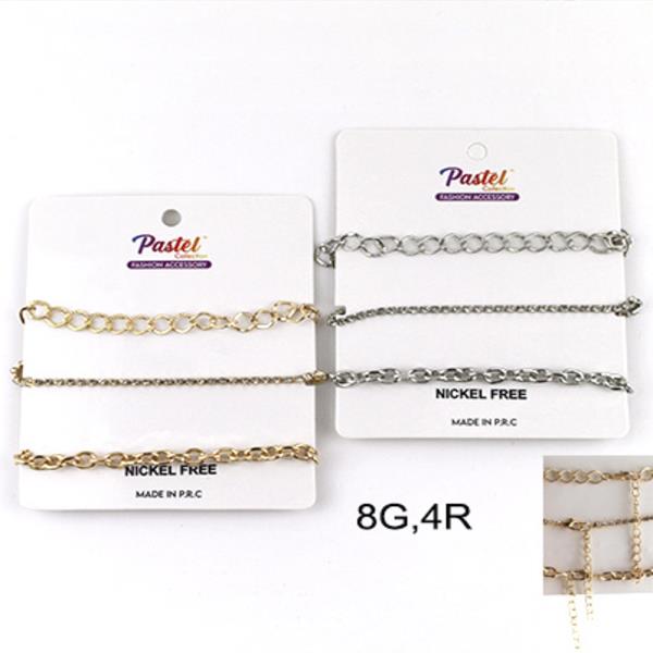 RHINESTONE STACKABLE BRACELET SET (12 UNITS)