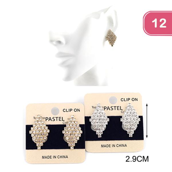 CLIP ON EARRINGS (12 UNITS)