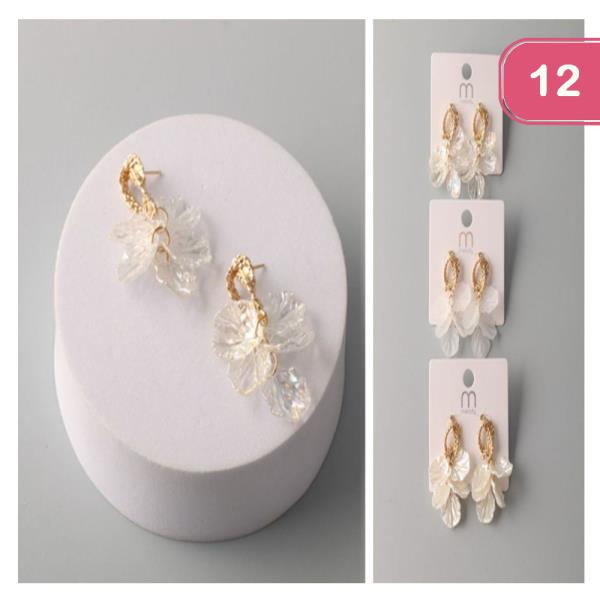 PETAL TASSEL BRAID KNOT EARRING (12 UNITS)