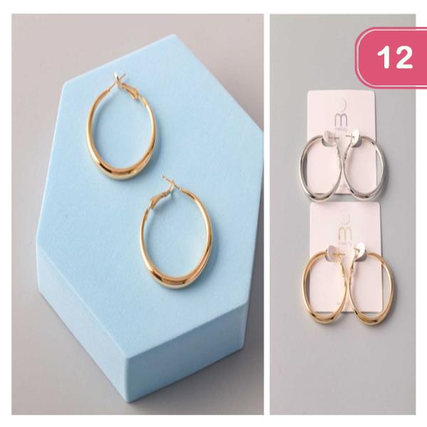 HOOP EARRINGS (12 UNITS)