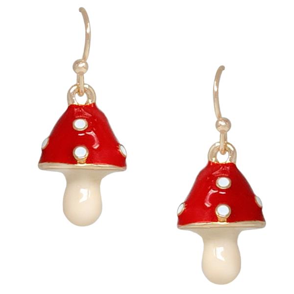 MUSHROOM DANGLE EARRING