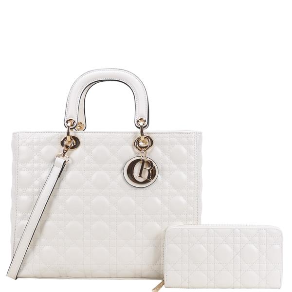 STYLISH CHIC DESIGN SATCHEL W WALLET SET