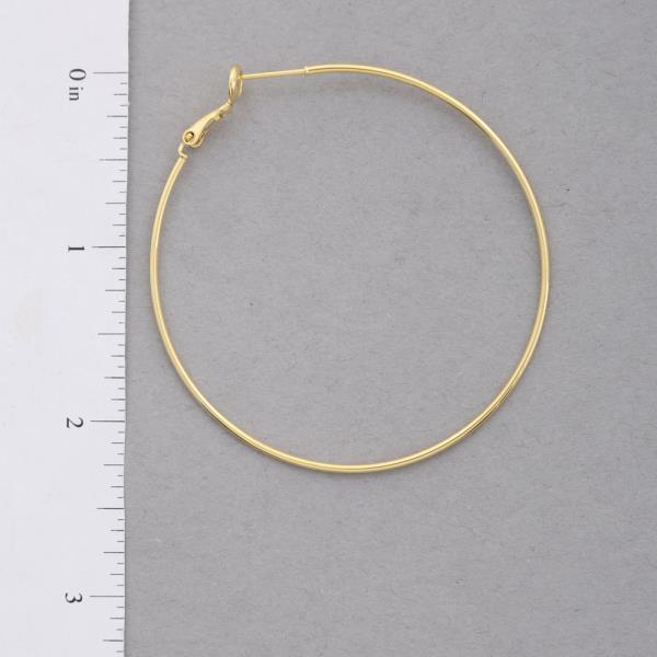 SODAJO GOLD DIPPED HOOP EARRING