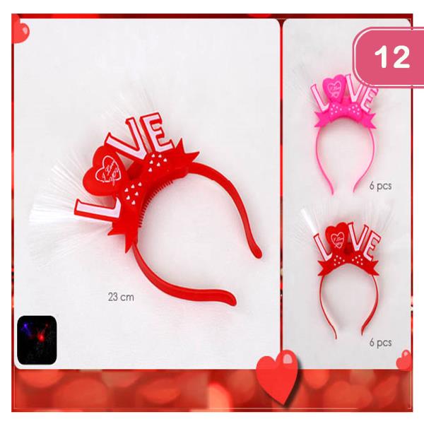 VALENTINE LIGHT UP HEADBAND (12 UNITS)