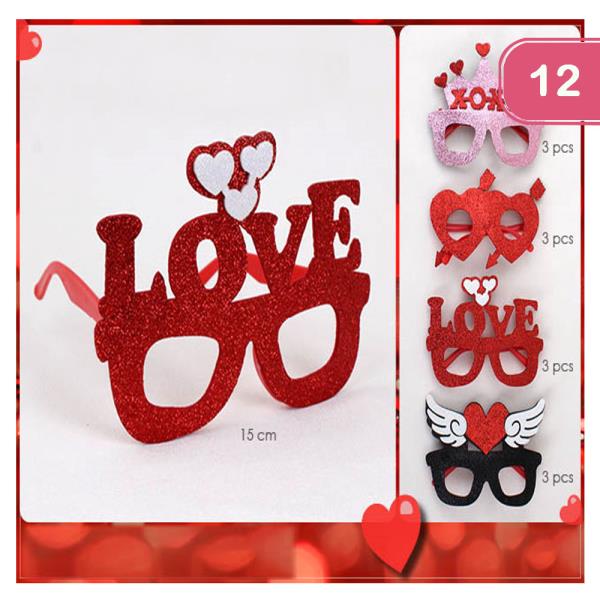 VALENTINE LOVE GLASSES (12 UNITS)