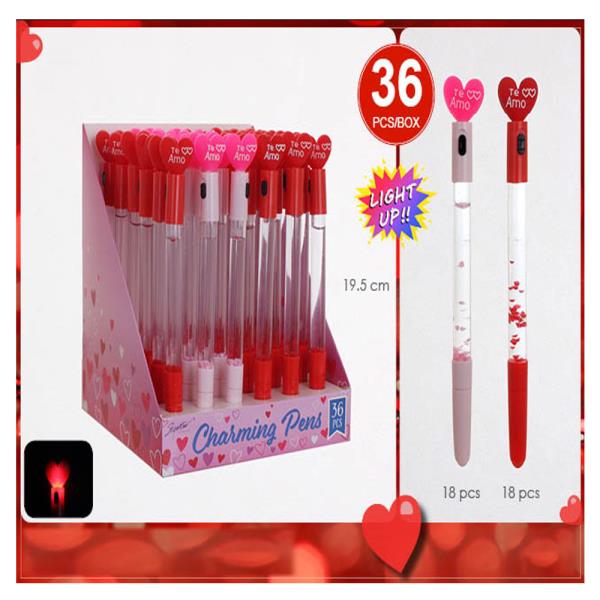 VALENTINE LIGHT UP PEN (36 UNITS)