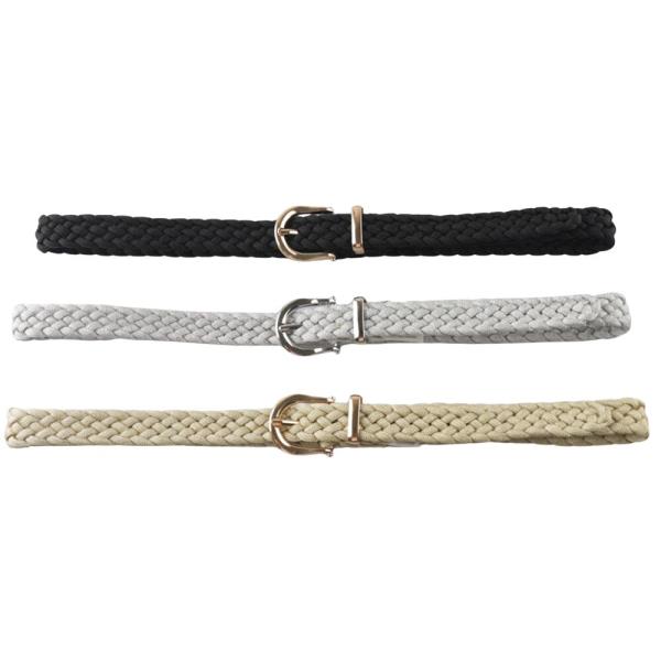 METAL U BUCKLE BRAID BELT