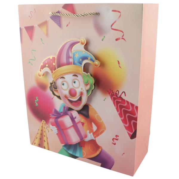 PIERROT BIRTHDAY GIFT PAPER BAG (12 UNITS)