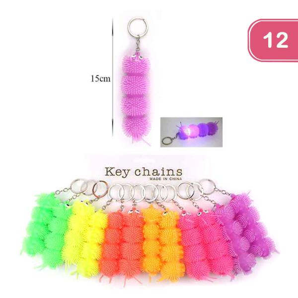 LIGHT UP SQUISHY KEYCHAIN (12 UNITS)