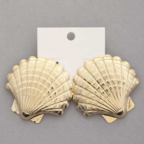 SEASHELL METAL EARRING