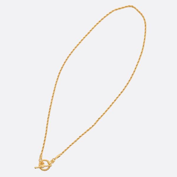 SODAJO ROPE LINK TOGGLE CLASP GOLD DIPPED NECKLACE