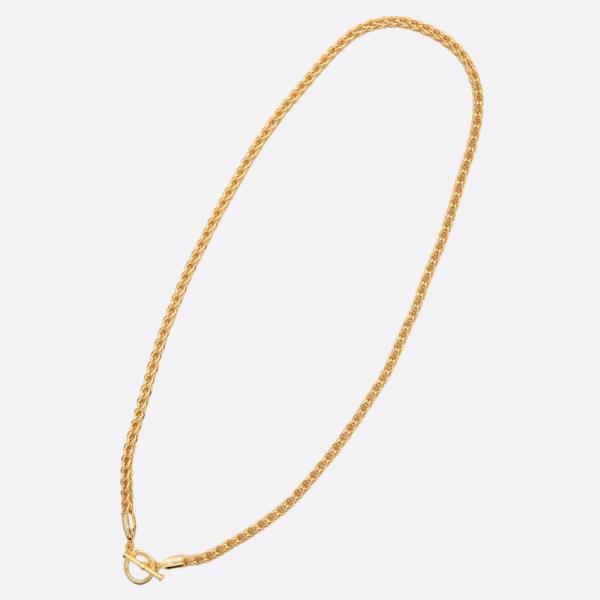 SODAJO TOGGLE CLASP METAL GOLD DIPPED NECKLACE