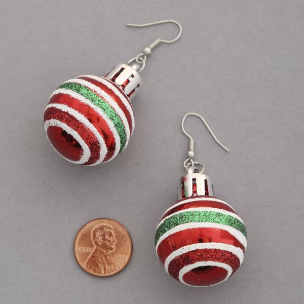 CHRISTMAS ORNAMENT EARRING