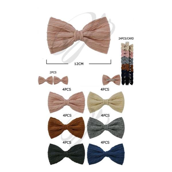 HAIR BOW PIN (24 UNITS)