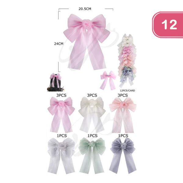 HAIR BOW PIN (12 UNITS)