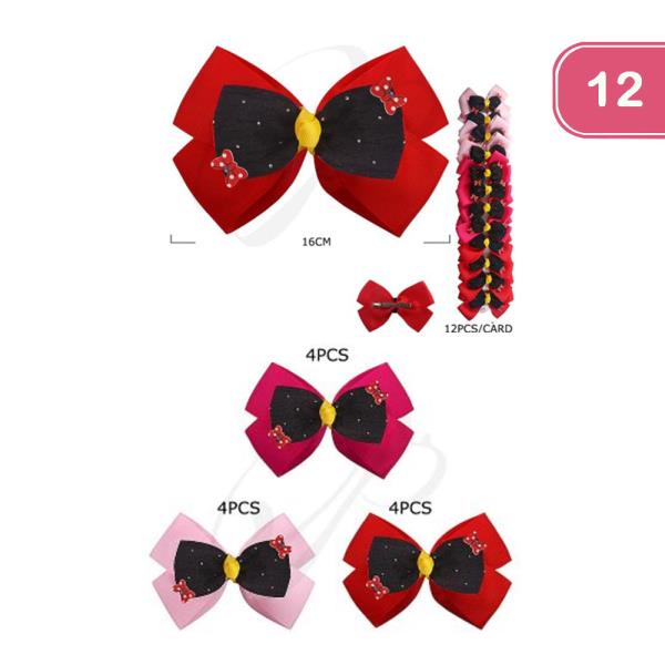 HAIR BOW PIN (12 UNITS)