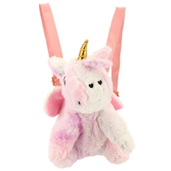 (ONLINE ONLY) FAUX FUR UNICORN BACK PACK BAG