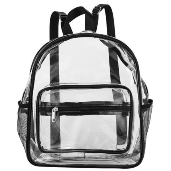 (PRE-ORDER/ONLY ONLINE) WIDE TRANSPARENT COLOR BINDING TRIMMED BACKPACK