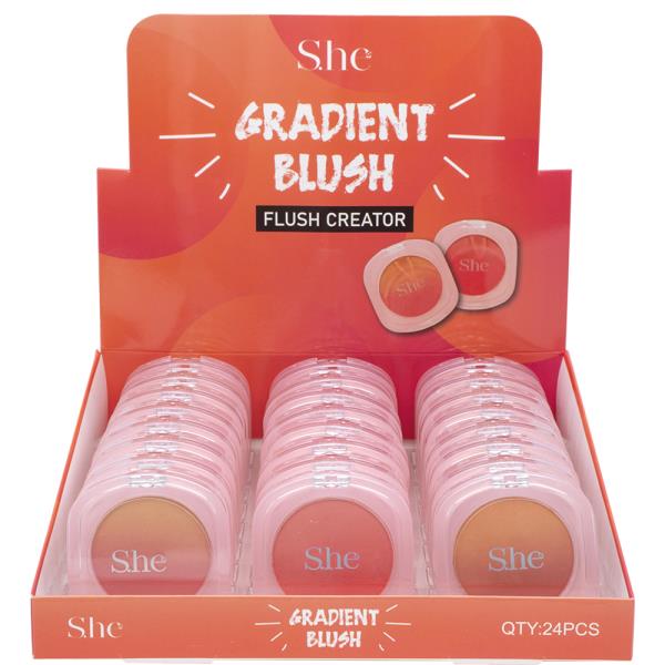 SHE GRADIENT FLUSH CREATOR BLUSH (24 UNITS)