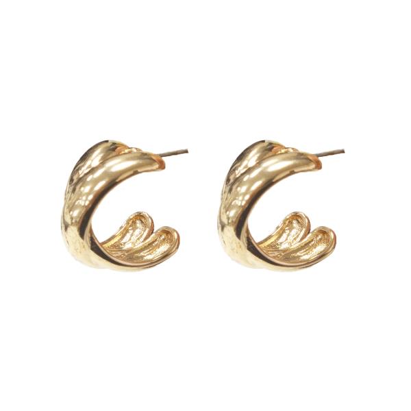 DOUBLE INTERTWINED HOOP EARRING