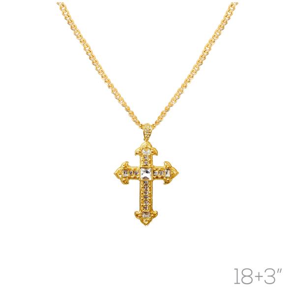 CROSS SQUARE PENDANT NECKLACE