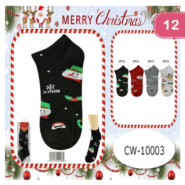 CHRISTMAS SOCKS (12 UNITS)